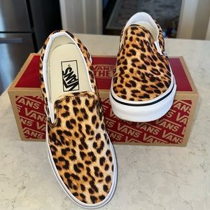 Women’s Vans Slips ons Leopard Print size 7.5